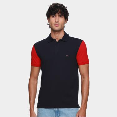 Imagem de Camisa Polo Tommy Hilfiger Blocking Reg Masculina-Masculino