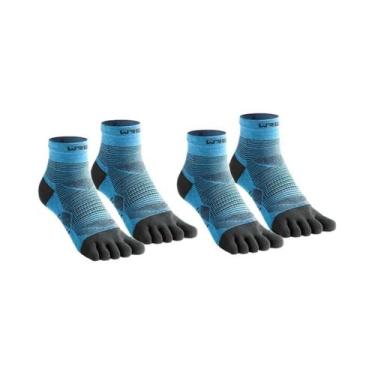 Imagem de Meias De Corrida Masculinas COOLMAX De Cinco Dedos, Respiráveis, De Se