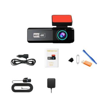 Imagem de Câmera Veicular 4K WIFI 2160P Aprilboy DVR Com Lente Frontal E Traseir