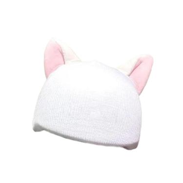 Imagem de oshhni Gorro para Capacete de Esqui, Acessório de Inverno para Esportes de Inverno, Chapéu Elástico Divertido para Esqui, Skate e Snowboard, Branco