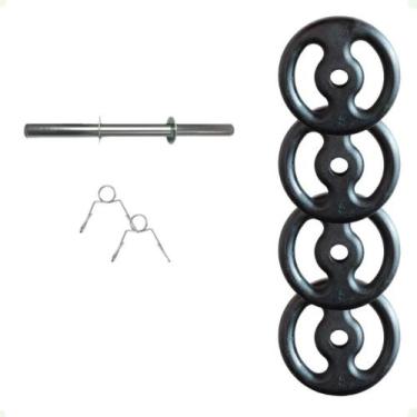 Imagem de Halter/Dumbell 20 Kg com Presilhas - BOX INGÁ