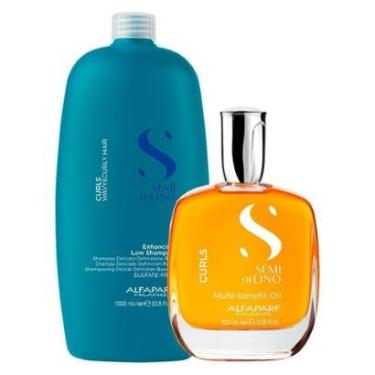 Imagem de Kit Alfaparf Milano Professional Semi Di Lino Curls - Shampoo e Óleo-Unissex