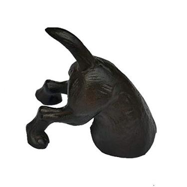 Imagem de Batente de porta rústico decorativo de ferro fundido batente de porta de cachorro pesado rústico bonito rolha de cunha à prova de ferrugem decoração de casa fundo de presente protege pisos (cor