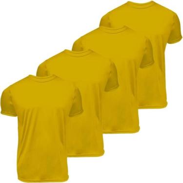 Imagem de Kit 4 camisas manga curta gola redonda Dryfit UV Plus Size - Garage 31