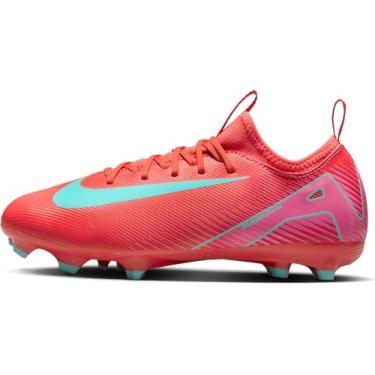 Imagem de NIKE Tênis infantil unissex Jr. Zoom Vapor 16 Academy Fg/MgFootball, Ember Glow Aurora Green, 4 UK