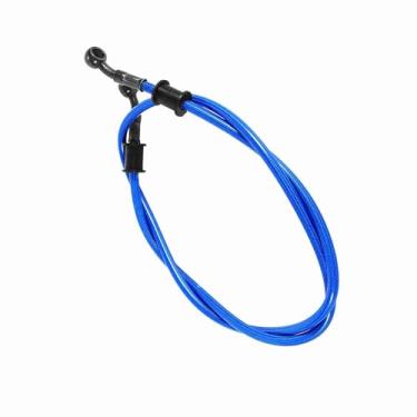 Imagem de Cosiki Durável 50cm-120cm Motocicleta Trançado Aço Freio Embreagem óleo Mangueira Linha Tubo para Alta Sensibilidade de Frenagem, 10mm Banjo Diâmetro (1200 mm)
