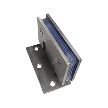 Imagem de Wswqop Dobradiças Quadradas de 90° para Portas de Box de Vidro com Acessórios de Montagem, Conectores, Peças de Reposição em aço E Ferragens Metálicas para P