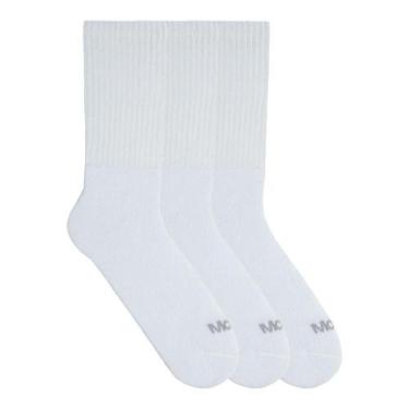 Imagem de Kit 3 Meias Mash Esportiva Cano Longo Masculina 211.04, 42-45, Branco