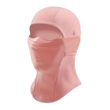 Imagem de Generic Balaclava infantil, máscara de esqui, máscara facial de inverno multifuncional, proteção térmica à prova de vento, cobertura total do rosto e proteção, Rosa