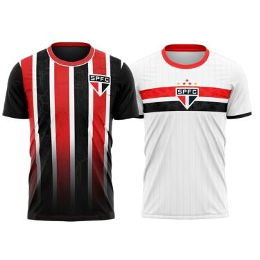 Imagem de Kit 2 Camisas São Paulo Stencil + Romper - Masculino Tamanho:P;Cor:;Gênero:Masculino-Masculino