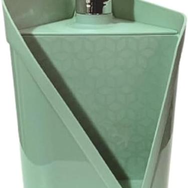 Imagem de porta detergente com suporte para esponja Plástico Verde Menta Acessório para Cozinha Design Moderno Dispenser de Sabão Líquido ultil versátil fácil de usar
