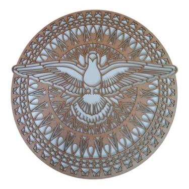 Imagem de Quadro Mandala Divino Espírito Santo Decoracao Parede 60Cm - Criativa