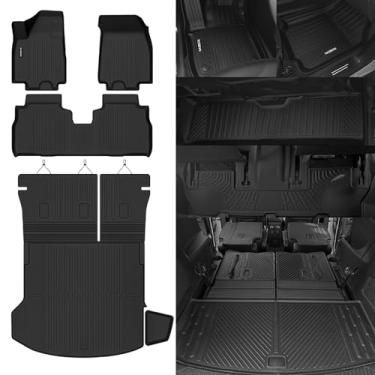 Imagem de Naibeve Tapetes de chão para Chevrolet Equinox EV 2024-2026 - Ajuste personalizado para todos os climas para tapetes Equinox EV e tapete de carga com tapetes de encosto, acessórios interiores à prova