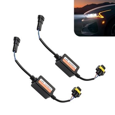 Imagem de Yidcidu Decodificador de luz LED, resistor de carga livre de erros, adaptador de cancelamento de aviso de chicote de lâmpadas H11/H8/H9, filtro de áudio de rádio para sistemas de iluminação de