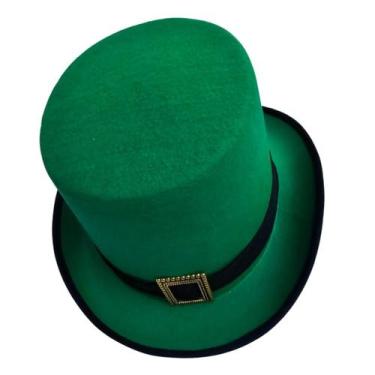 Imagem de Chapéu Saint Patrick Verde Festa Fantasia Cartola Fantasia - generico