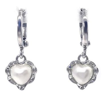 Imagem de Brincos de pérola eterna para mulheres, brincos minimalistas de latão banhado a ouro, brincos de argola pequenos de 12 mm para uso diário, joias hipoalergênicas e não manchadas