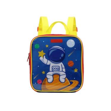 Imagem de Lancheira Térmica Astronauta Azul 20cm x 22cm x 10cm - 200g