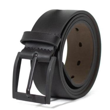 Imagem de Cinto Masculino Social Fasolo Venez Couro Liso Confortável Largo Fivela Quardrada E929148-Masculino