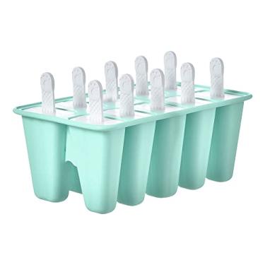 Imagem de Formas Reutilizáveis de Picolé Silicone com Bastões Liberação Fácil Máquina Caseira para Adultos