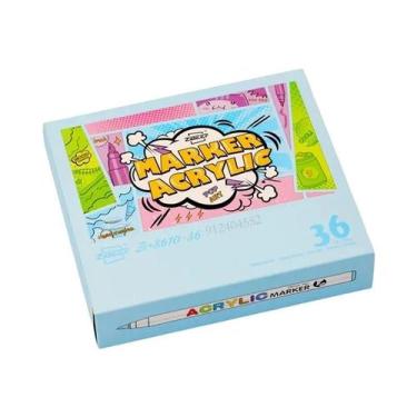 Imagem de Canetas De Tinta Acrílica Com Ponta De Pincel Para Artistas, Para Roch