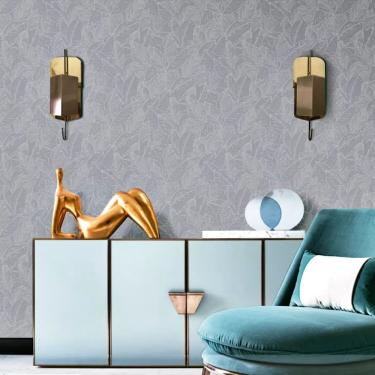 Imagem de Papel de Parede Essencial Folhagem Cinza ESS1005