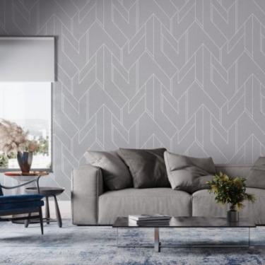 Imagem de Papel de Parede Bobinex Essencial Geométrico Cinza 4308