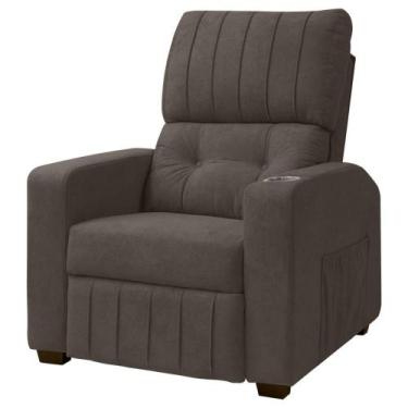 Imagem de Poltrona Do Papai Reclinável Real Sala Bouclê - SOFA STORE