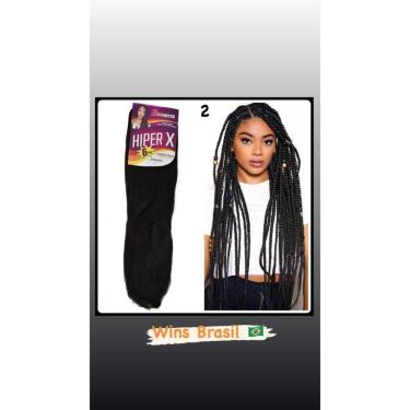 Imagem de Promoção Jumbão Pacotão 400g Trança Braids Alta Qualidade Hiper X Cores:2(castanhoescuro)