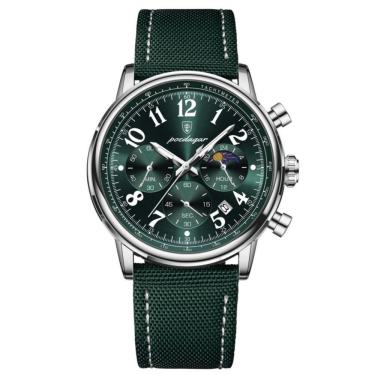 Imagem de Relógio Esportivo Militar Masculino à Prova D'agua Quartzo Multifuncional Verde