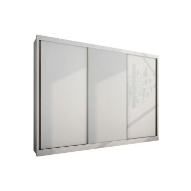Imagem de Guarda Roupa Casal 3 Portas de Correr e 6 Gavetas Natus Branco - Novo Horizonte