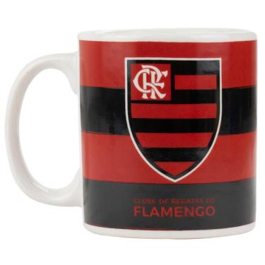 Imagem de Caneca Porcelana 320ml Flamengo Oficial