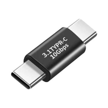 Imagem de Adaptador USB C De Ângulo Reto 90 Graus Fêmea Para Macho 10Gbps Conect