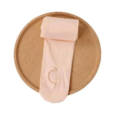 Imagem de Meias-calças De Balé De Veludo Branco Cor De Pele Para Adultos, Meias 