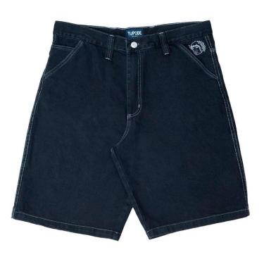 Imagem de Bermuda Tupode Jeans Og Baggy Stone Preto Contraste-Masculino