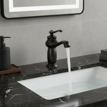 Imagem de Torneira Provençal de Bancada Pia Lavabo Banheiro Lavatório Metal Mist