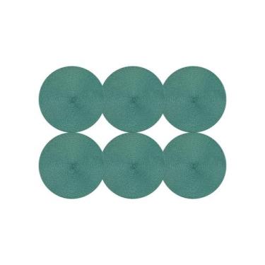 Imagem de Jogo Americano Verde 37cm Kit 6 Rafimex