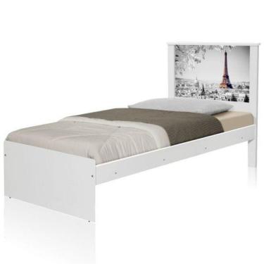 Imagem de Cama Solteiro Com Cabeceira Cidade Paris