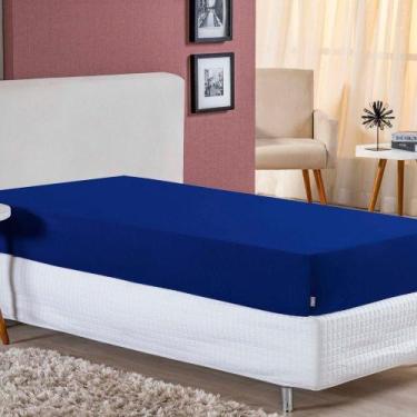 Imagem de Lençol Com Elástico Solteiro Nobre 1 Peça 30cm De Altura Malha 100% Al