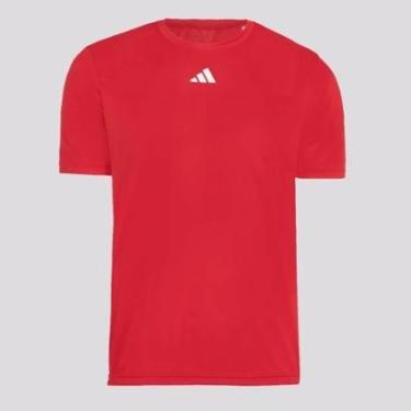 Imagem de Camiseta Adidas Treino Basica Vermelha-Masculino