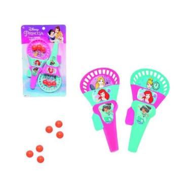Imagem de Kit Brinquedo Lança Bolinhas Dupla Princesas Disney