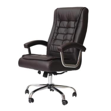 Imagem de Cadeira De Escritório Presidente Alta Executiva Ergonômica Giratória M