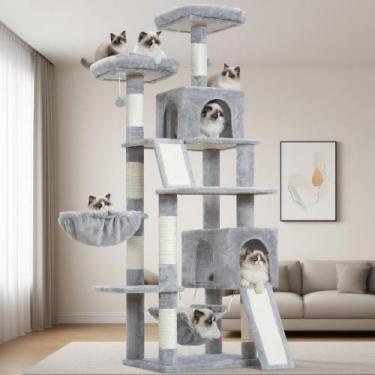 Imagem de Árbol para Gatos Gitelsnour GCT032W para Gatos de Interior con 180 cm