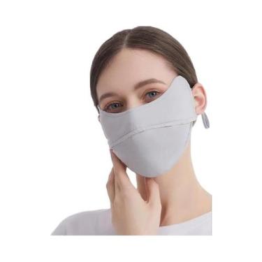 Imagem de Máscara Protetora Solar Feminina De Seda Gelada Com Proteção UV Para M