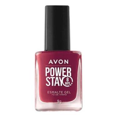 Imagem de Avon Power Stay Esmalte Gel Diversas Cores Cor To De Vinho