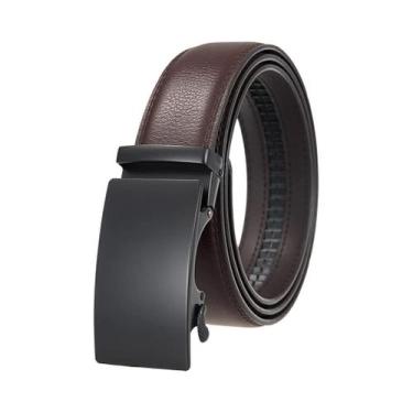Imagem de Cinto Masculino De Alta Qualidade Com Fivela Automática 35cm Em Couro 