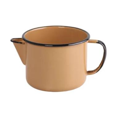 Imagem de Caneca Esmaltada 1L com Bico Aço Premium Ewel Marrom