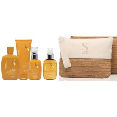 Imagem de Kit Alfaparf Semi di Lino Sunshine Completo com Bolsa Exclusiva proteç