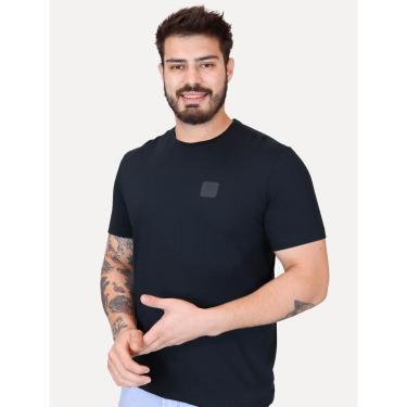 Imagem de Camiseta Calvin Klein Jeans Egyptian Cotton CK Azul Marinho-Masculino