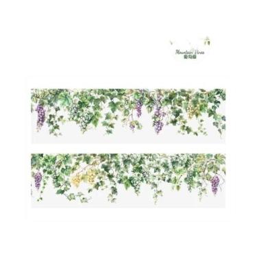 Imagem de Fita Adesiva Floral Com Tema De Videira Para Decoração De Diários E Em