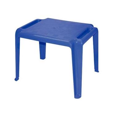 Imagem de Mesa Infantil Tramontina Dona Chica em Polipropileno Azul, Azul